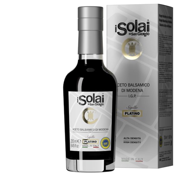 balsamico-essig aus modena g.g.a. sigillo platino mit schachtel 250 ml