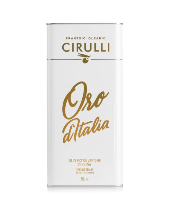 natives olivenöl extra aus oliven der sorte coratina in der 5l-dose