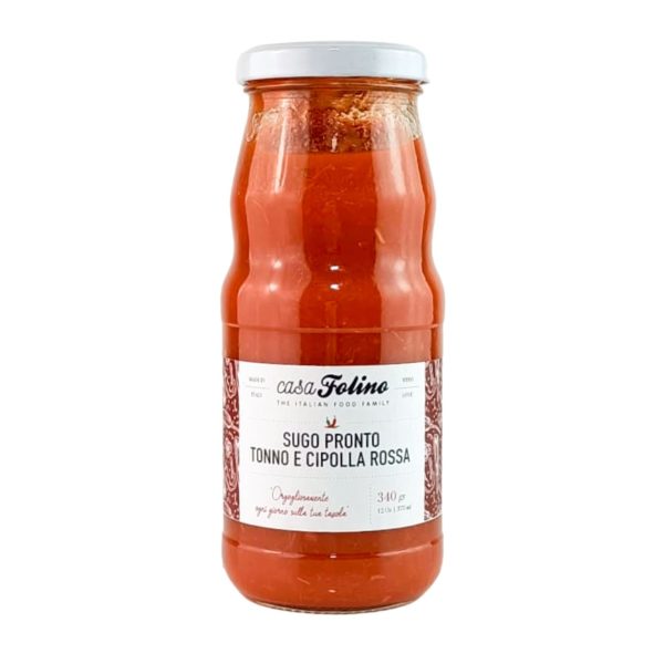 fertigsauce mit thunfisch und roten zwiebeln, 340 g