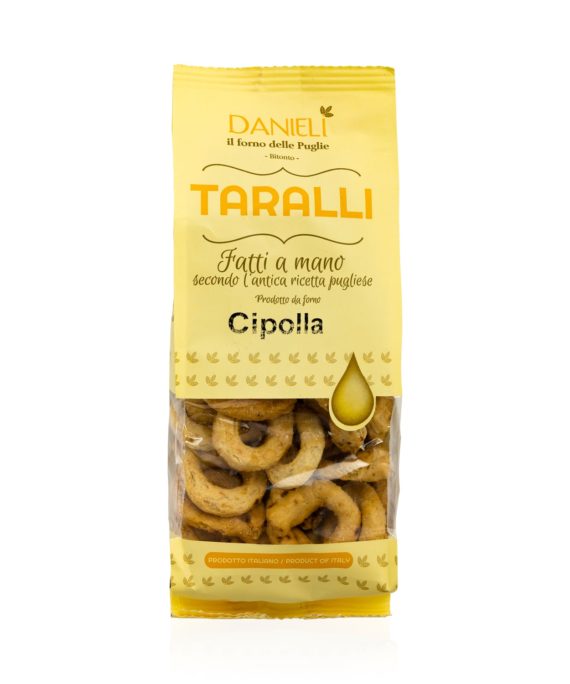 traditionelle taralli mit zwiebeln, 240 g