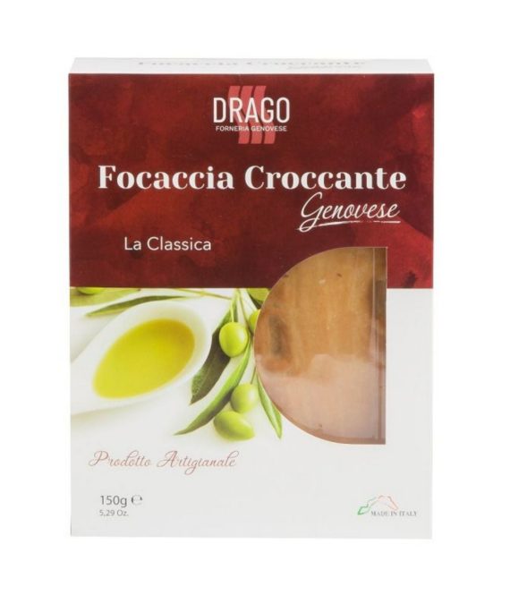 knusprige focaccia genovese mit olivenöl 150 g