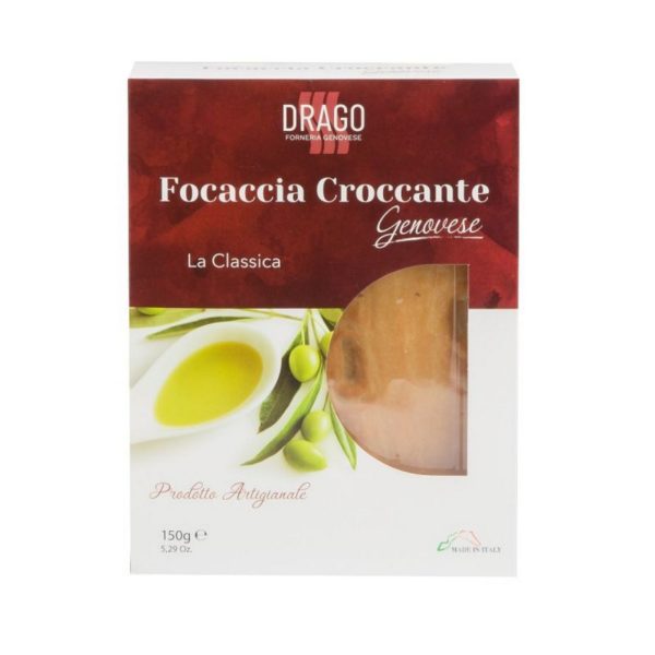 knusprige focaccia genovese mit olivenöl 150 g