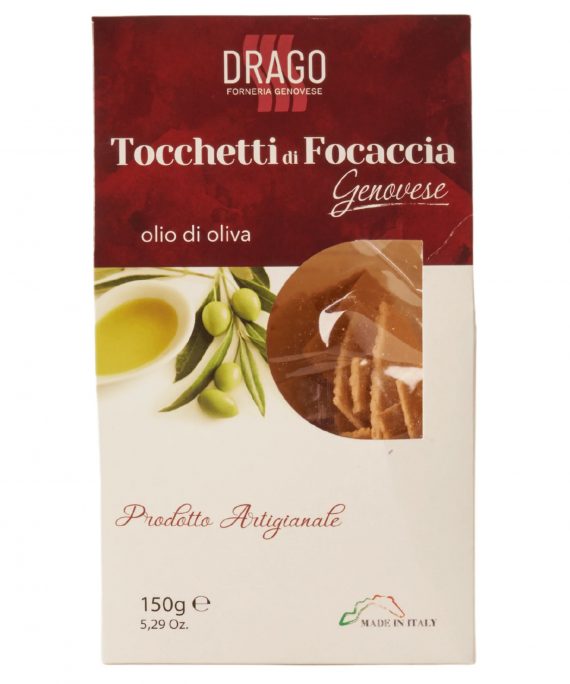 snack tocchetti di focaccia genovese (foccaccia-stücke) 150 g