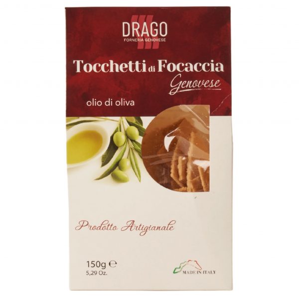 snack tocchetti di focaccia genovese (foccaccia-stücke) 150 g