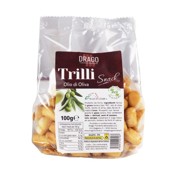 grissini - trilli gusto classico 100 g