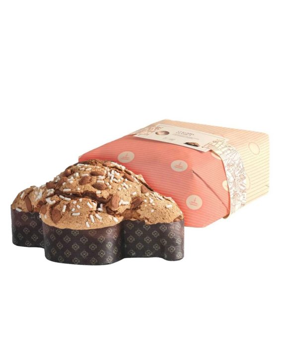 handwerklich hergestellte colomba classica mit orangeat, zuckerguss und mandeln von fiasconaro, 1 kg