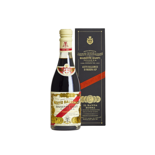 balsamico-essig aus modena g.g.a. 5 goldmedaillen 250 ml von giusti mit schachtel