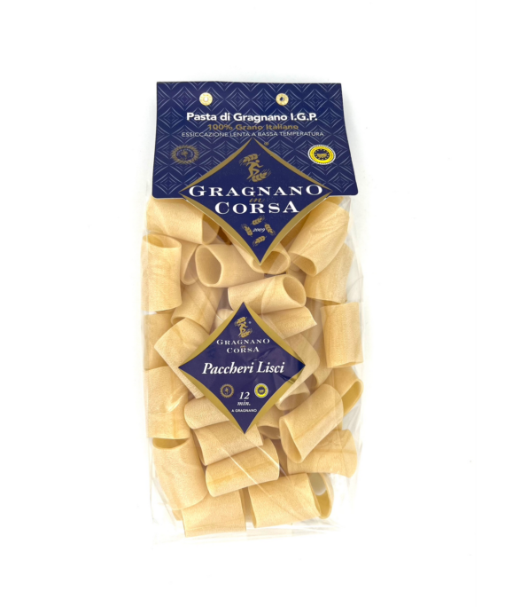 pasta von gragnano in corsa - paccheri lisci (glatte nudeln) 500 g