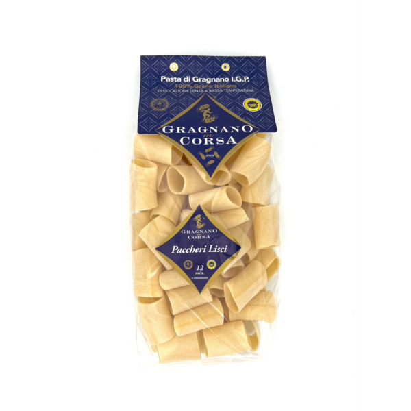 pasta von gragnano in corsa - paccheri lisci (glatte nudeln) 500 g