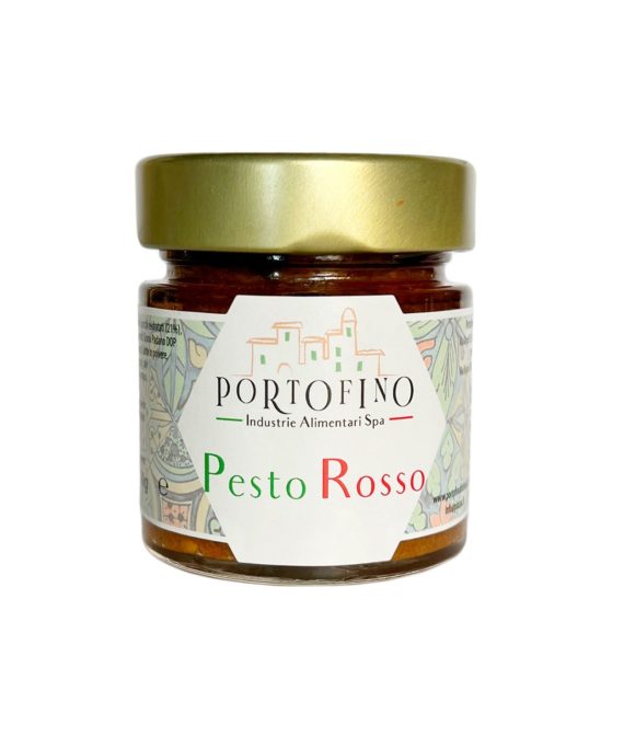 roter pesto mit getrockneten tomaten, basilikum und knoblauch, 100 g