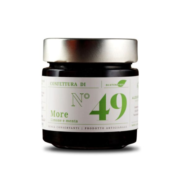 konfitüre nr. 49 aus brombeeren, zitronen und minze, 270 g