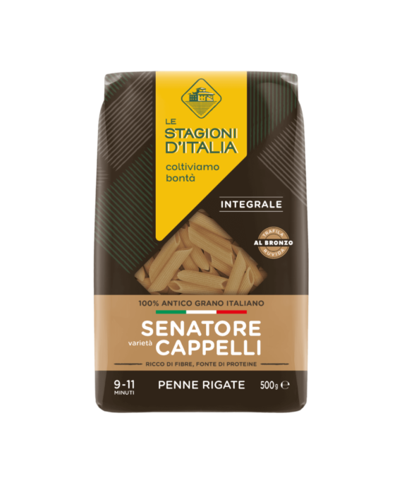 vollkorn-penne rigate (geriffelte) varietà cappelli 500 g