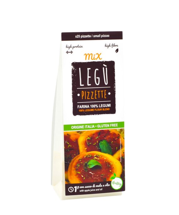 mischung für mini-pizzen und mini-focaccias von legù, 120 g