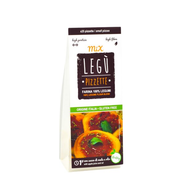 mischung für mini-pizzen und mini-focaccias von legù, 120 g