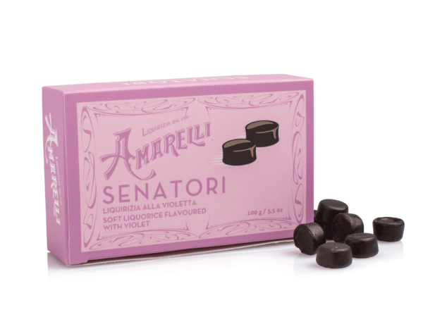 Senatori Gummi-Lakritz mit Veilchenaroma 100 g