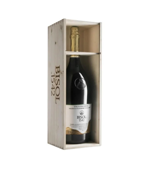 prosecco superiore docg brut millesimato crede jeroboam in holzkiste