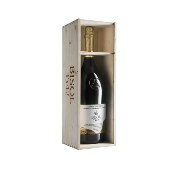 prosecco superiore docg brut millesimato crede jeroboam in holzkiste