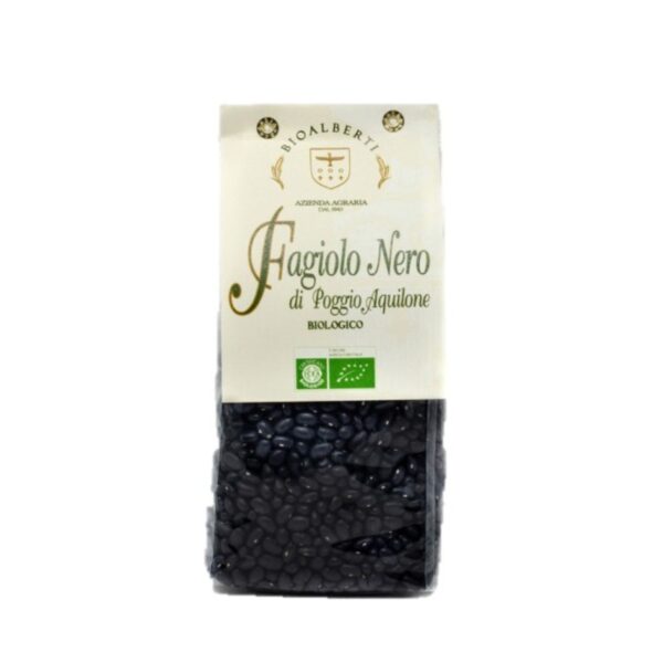 schwarze bio-bohnen aus poggio aquilone, 500 g